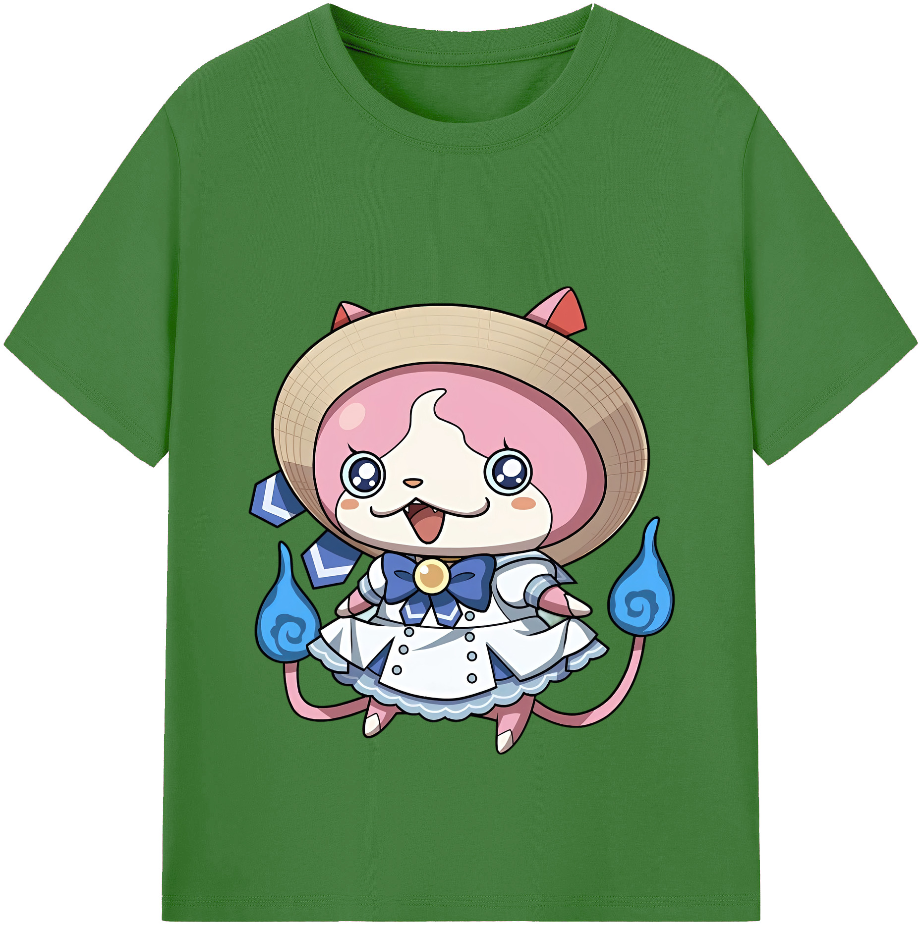 （画像用） 妖怪ウォッチ Yo-kai Watch レディースカジュアルプリントTシャツ（綿100％）